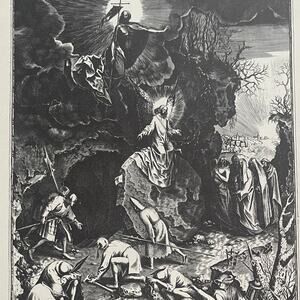 Bruegel, Resurrection of Christ, Engraving, Print, Bookplate, Art ~ 241229-WH 70